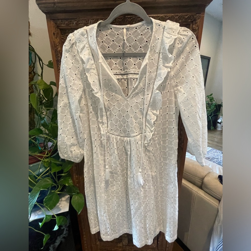 Summer Broidery Anglaise Cotton Dress
